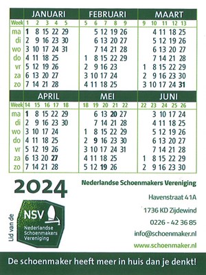 Kalenderkaartje 2024